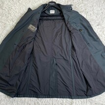 ◆極美品◆希少2XL アルマーニコレッツォーニ ARMANI COLLEZIONI トレンチコート ロングコート 撥水加工 グリーン 緑 ビジネス メンズ 52_画像3