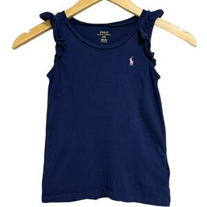 POLO RALPH LAUREN ノースリーブ トップス フリル シャツ 子供服 キッズ ブランド