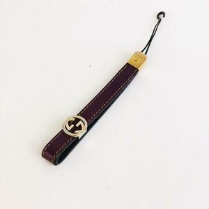 GUCCI Gucci key holder strap purple small articles lady's brand 