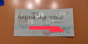 送料無料 返却不要青春18きっぷ 青春18切符　3回分