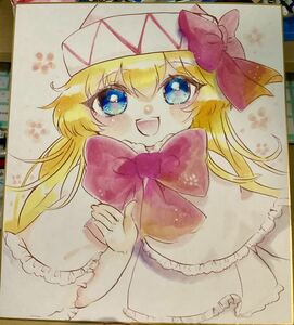 Art hand Auction [Touhou Project] Doujin *Lily White-chan large colored paper*Hand-drawn colored paper*Hand-drawn illustration, comics, anime goods, hand drawn illustration