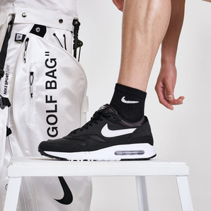 新品 26.0cm NIKE ナイキ エア マックス 1 86 ゴルフ ブラック ホワイト 黒 白 OG GOLF AIR MAX 耐水性 未使用 正規品 本物 DV1403-010の画像9