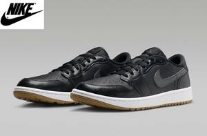 新品 26 ナイキ NIKE ゴルフ ジョーダン JORDAN 1 LOW G ブラック 黒 グレー レア コラボ GOLF 未使用 正規品 本物 DD9315-005