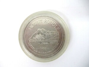 【3-158】MOUNT RUNDLE 1988 1ドル カナダ ランドル山 銀貨 記念コイン 