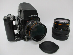 【3-206】ZENZA BRONICA SQ-A　ブロニカ ZENZANON-S 1:2.8 f=80mm/1:3.5 f=150mm