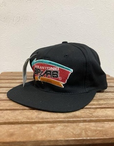 即決スパーズdeadstock 90'sキャップvintageヴィンテージ90年代デッドストックNBAスナップバックspurs