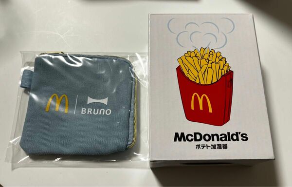 マクドナルド 福袋 ブルーノ BRUNO ポテト加湿器 コインポーチ　2点セット