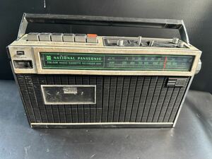 「2FJ117」[ジャンク品] National ナショナル 昭和レトロ　ラジオカセットレコーダーRQ-444