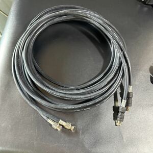 【G】CANARE L-5CFB 75Ω Coaxial Cable BNC同軸ケーブル 約 5. 5-6m 2本セット　現状出品