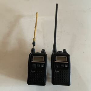 「B404」ICOM 特定小電力 ハンディ 無線機 IC-4300L 動作未確認　ジャンク出品　2点セット