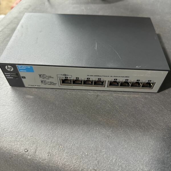 「B636」HP OfficeConnect 1810-8G Switch J9802A 電源アダプター無し　本体のみ