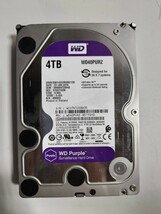 「11」WD Purple WD40PURZ 4TB　SATA 3.5インチ/HDD（使用16796）_画像1