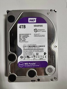 「11」WD Purple WD40PURZ 4TB　SATA 3.5インチ/HDD（使用16796）