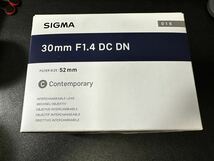 美品 SIGMA (シグマ) Contemporary 30mm F1.4 DC DN (ソニーE/APS-C用) 1円スタート_画像3