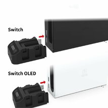 【最新型】Switch Joy-Con 台同時充電可能ジョイコン右/左 コントローラー充電 対応 収納 一体型 4 急速充電器 LED充電指示ゲーム収納_画像5