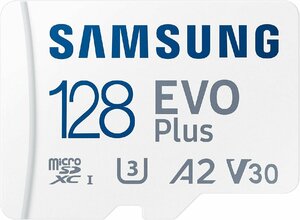 Samsung (Samsung) Samsung MicroSD Card 128GB EVO Plus MicroSDXC UHS-I U3 Nintendo Switch UP для подтверждения максимальной скорости переноса 130 МБ/второй MB-MC128