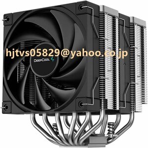 Deepcool AK620 交換修理用CPUファン空冷 高性能デュアルタワー 6本ヒートパイプ CPUクーラー Intel/amd対応 ブラック