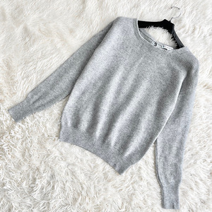 KUNIKYOKU Kumikyoku knitted gray wool cashmere S2 185