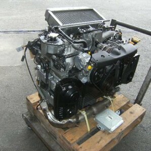 スバル インプレッサ WRX GDA B型 エンジン EJ20 EJ205 8万km コンピューター ダイナモ/コンプレッサー/補機類付 実動車エンジンの画像4