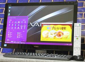 ◆Win11/スグつくTV/快速i7-3630＆8GB/大容量1TB/BRAVIAタッチ24型ワイド/地デジW録画/BD/KB＆MU/Wi-fi/WebCam/Bluetooth/Office/SVL241