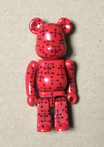 BE@RBRICK ベアブリック 100% シリーズ9 シークレット (裏パターン) (イームズ赤) Eames メディコムトイ MEDICOMTOY 2004年 (出現率1.04%)