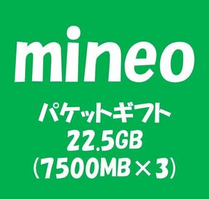mineo_マイネオ パケットギフト約22.5GB (7500MB×3)_20GB以上30GB未満_ma11