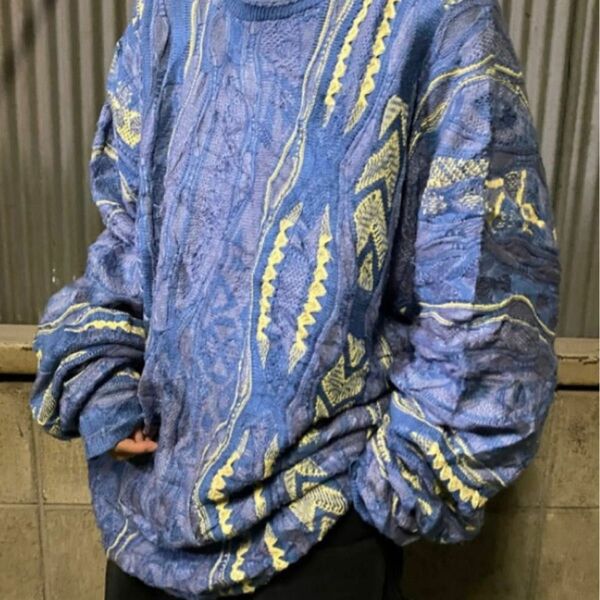 coogi クージー 立体 編込み 3Dニット オーバーサイズ