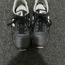 New Balance ニューバランス ブラック レザー 靴 スニーカー シューズ_画像2