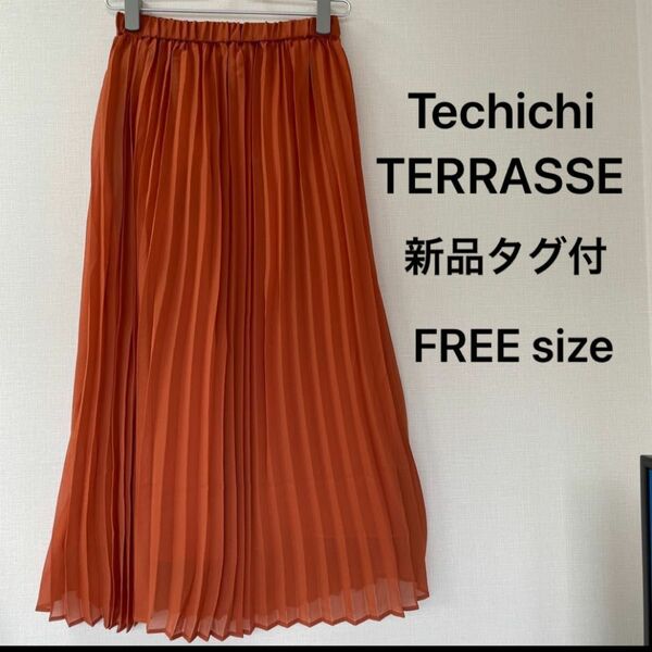【Techichi TERRASSE】ドビードットプリーツスカート
