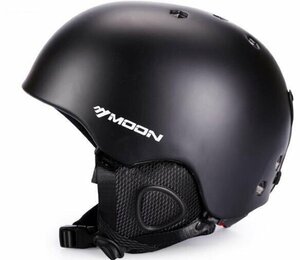 スキーヘルメット スノーボードヘルメット 調節可能 ウトドア スポーツヘルメット 大人 男女兼用6色ツヤ消しブラック HE844