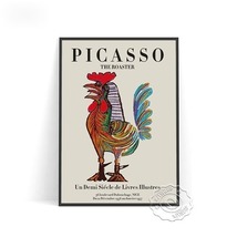 Pablo Picasso パブロ・ピカソ 展示会ポスター ビンテージポスター モダンアート アートポスター インテリア ポートレートDJ627_画像2