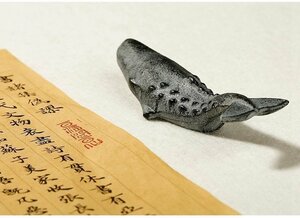 Art hand Auction ハンドメイド かクジラ マわいい ッコウ 文鎮 ペーパーウェイト ▲ ンテリアイ 家 装飾 プレゼンイティト クリエブ クジラ 鋳造鉄 HD559, 家具, インテリア, インテリア小物, 小物入れ