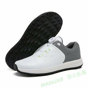  высококлассный товар туфли для гольфа новый товар dial тип спортивная обувь мужской широкий . Fit чувство легкий спорт обувь водонепроницаемый . скользить выдерживающий . эластичность .AA401