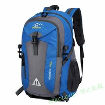 リュック メンズ レディース 防水 スポーツ 軽量 リュックサック 32L アウトドア キャンプ ジム 登山 散歩 ブラック 新品 AB079_画像7