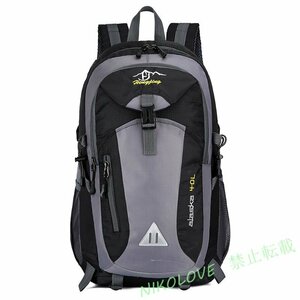 リュック メンズ レディース 防水 スポーツ 軽量 リュックサック 32L アウトドア キャンプ ジム 登山 散歩 ブラック 新品 AB079