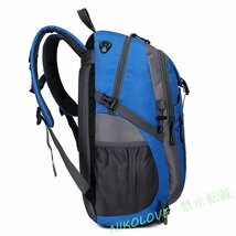 リュック メンズ レディース 防水 スポーツ 軽量 リュックサック 32L アウトドア キャンプ ジム 登山 散歩 ブラック 新品 AB079_画像6