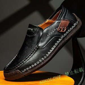  Loafer cow leather driving shoes men's shoes shoes leather simple flexible man element pair put on footwear adult gentleman 24~28cm AB426