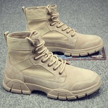 砂漠作戦ブーツ 作業靴 トレッキングブーツ ミドルブーツ 履きやすい メンズ アウトドア 快適性 安定性 25.5cm HE311_画像1