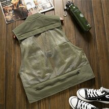 フィッシングベスト ベスト 釣り ベスト メッシュベスト メンズ アウトドアウェア 登山服 カメラマン HE273_画像10