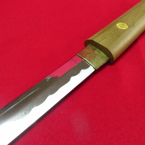 模造刀 日本刀 居合刀 木鞘 全長約97.5cm 刃渡り約73.5cm 重量約776g 管理6k0307☆D-D02長物の画像5