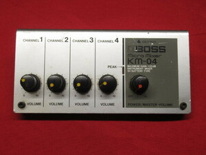 BOSS ボス KM-04 ミキサー マイクロ コンパクト 4ch MICRO MIXER 管理6Y0319D-YP