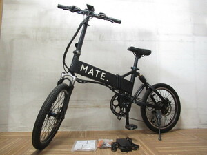 MATE CITY メイト シティ ブラック 折りたたみ 電動アシスト自転車 ジャンク 管理6Y0219A