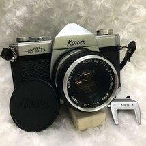 Kowa SETR コーワ 35mmレンズシャッター式 一眼レフカメラ レンズキャップ・ファインダーカバー・ストラップ付 ジャンク品 ／ 05-00980_画像1