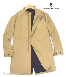 新品 春物 ユナイテッドアローズ　スタンドカラー スプリングコート　S　ベージュ　シングル コート UNITED ARROWS GLR