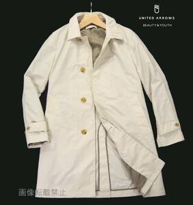  new goods spring thing B&Y United Arrows spring coat S beige water-repellent turn-down collar coat UNITED ARROWS