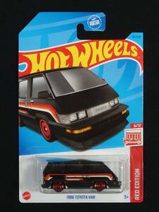 ★ホットウィール★国内販売なし Target Exclusives 1986 TOYOTA VAN / トヨタ バン 黒 ターゲット限定 レッドエディション Red Edition HW