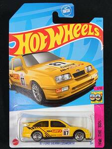 ★ホットウィール★国内販売なし Kroger限定 '87 FORD SIERRA COSWORTH フォード シエラ コスワース イエロー/黄 クローガー限定 HotWheels