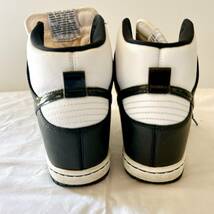 １円 Nike WMNS DUNK SKY HI Black / White 24cm ナイキ ダンク スカイハイ ウィメンズ ブラック ホワイト 中古品_画像4