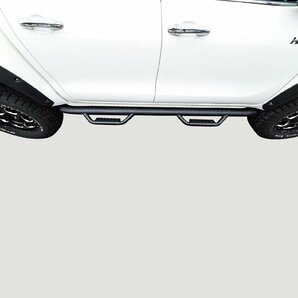 トヨタ ハイラックス レボ サイドステップ サイドバー サイドガード オフロード 1台分 4ステップ TOYATA HILUX REVO GUN125 送料無料の画像10