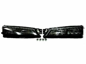  Taiwan made special order Japan light axis Nissan Silvia S14 for latter term 96y-98y crystal black lens head light left right set lamp black free shipping 